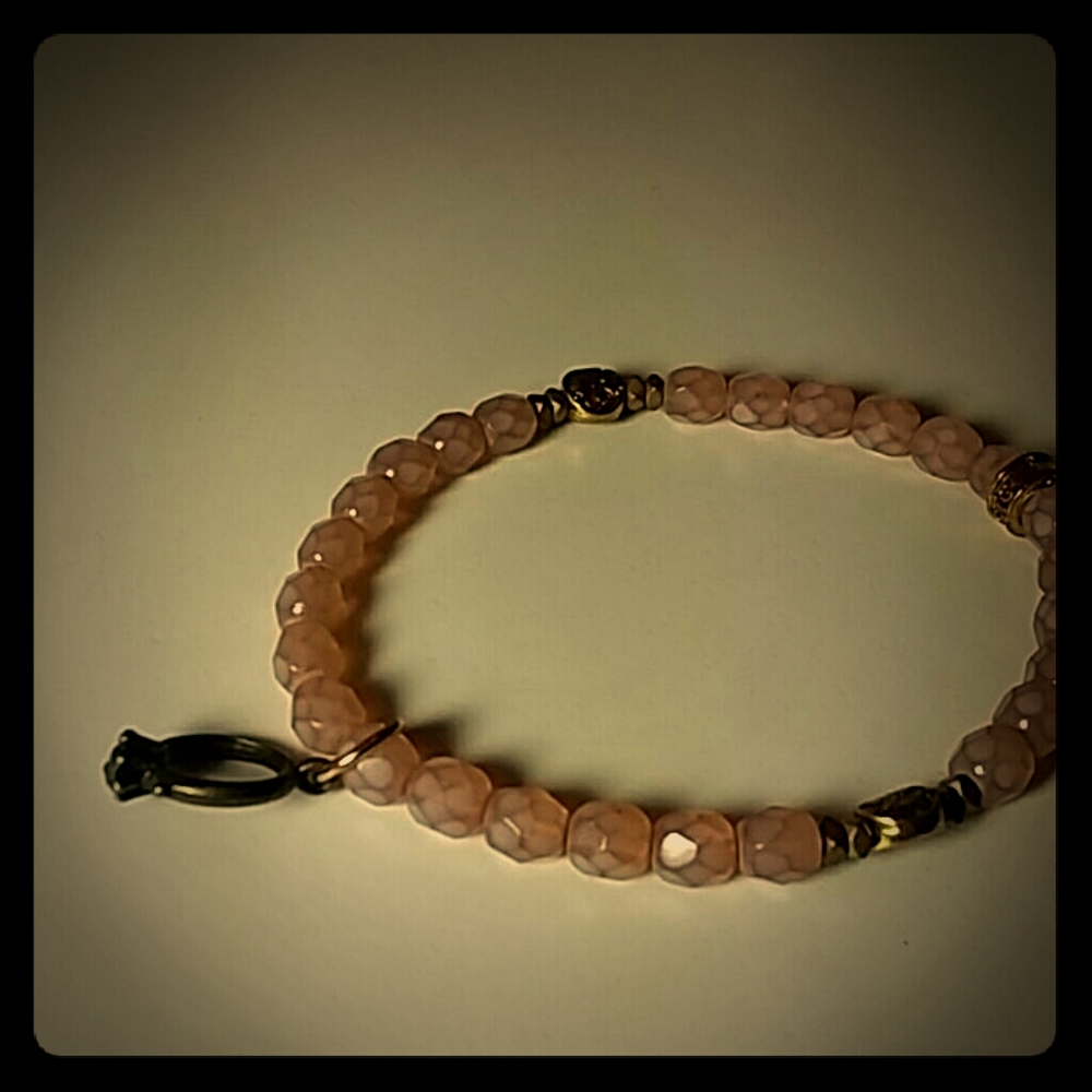 Cfc brown/pink/gold colored bracelet